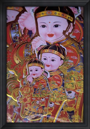 Framed Chinese New Year Poster, China Print