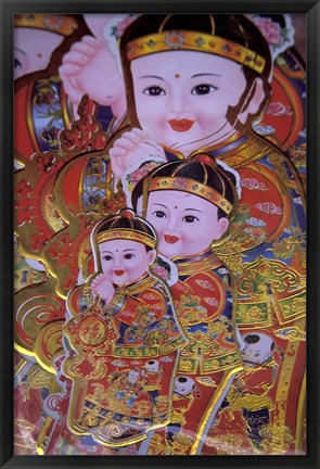 Framed Chinese New Year Poster, China Print