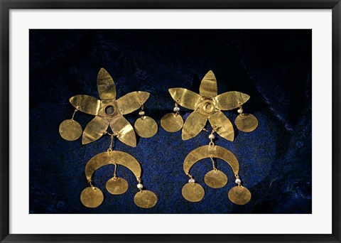 Framed Gold Artifacts From Tillya Tepe Find, Six Tombs of Bactrian Nomads Print