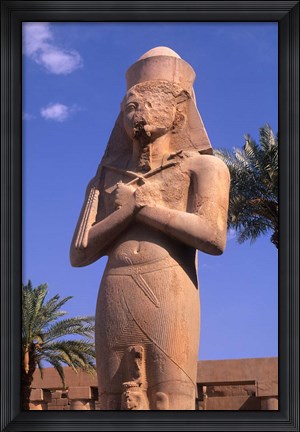 Framed Ancient Ruins of Kings at the Temple of Karnak, Luxor, Egypt Print