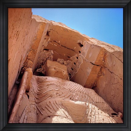 Framed Afghanistan, Bamian Valley, Large Buddha Print