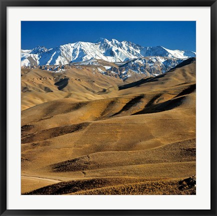 Framed Afghanistan, Bamian Valley, Hindu Kush Mountains Print