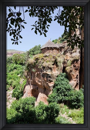 Framed Abbi Johanni rock-hewn church in Tigray, Ethiopia Print