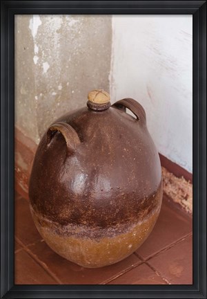 Framed Africa, Mozambique, Island. Earthenware pot at Governors Palace. Print