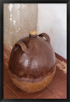 Framed Africa, Mozambique, Island. Earthenware pot at Governors Palace. Print