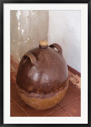 Framed Africa, Mozambique, Island. Earthenware pot at Governors Palace. Print