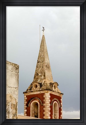 Framed Africa, Mozambique, Island. Steeple at the Governors Palace chapel. Print