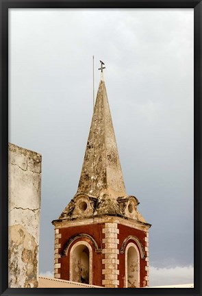 Framed Africa, Mozambique, Island. Steeple at the Governors Palace chapel. Print