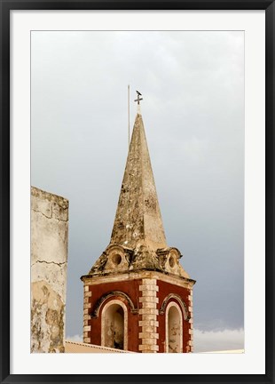 Framed Africa, Mozambique, Island. Steeple at the Governors Palace chapel. Print