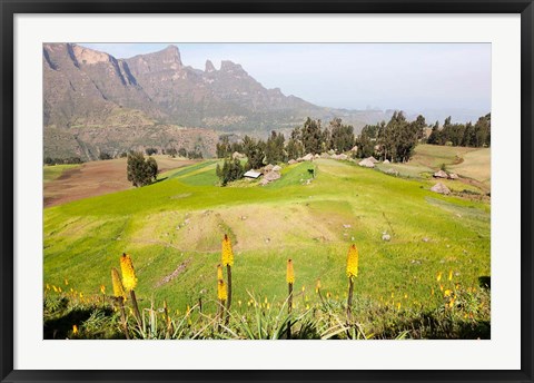 Framed Amiwalka, Semien Mountains National Park, Ethiopia Print