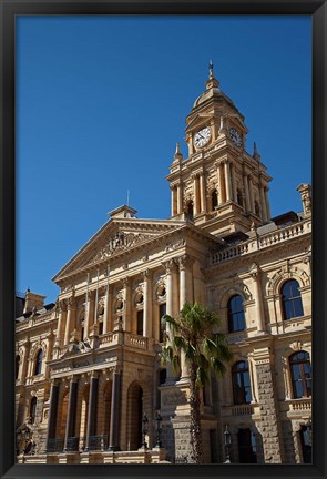 Framed Clock Tower, City Hall (1905), Cape Town, South Africa Print