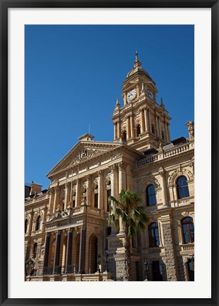 Framed Clock Tower, City Hall (1905), Cape Town, South Africa Print