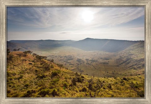 Framed Crater Area, Queen Elizabeth National Park, Uganda Print