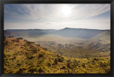 Framed Crater Area, Queen Elizabeth National Park, Uganda Print