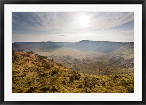 Framed Crater Area, Queen Elizabeth National Park, Uganda Print