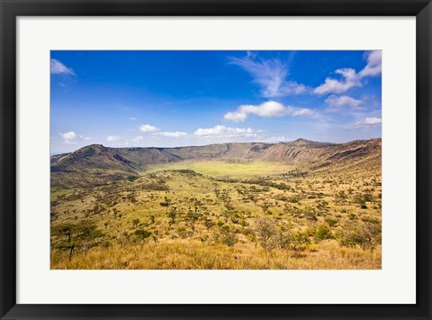 Framed Crater, Queen Elizabeth National Park, Uganda Print