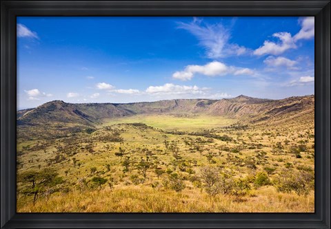 Framed Crater, Queen Elizabeth National Park, Uganda Print