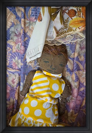 Framed Creole Doll, Seychelles Print