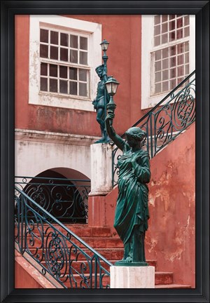 Framed Entryway at Governor&#39;s Palace, Mozambique Island, Mozambique Print