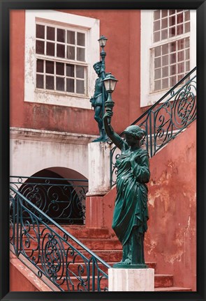 Framed Entryway at Governor&#39;s Palace, Mozambique Island, Mozambique Print