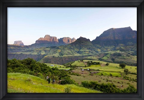 Framed Escarpment of the Semien Mountains, Ethiopia Print