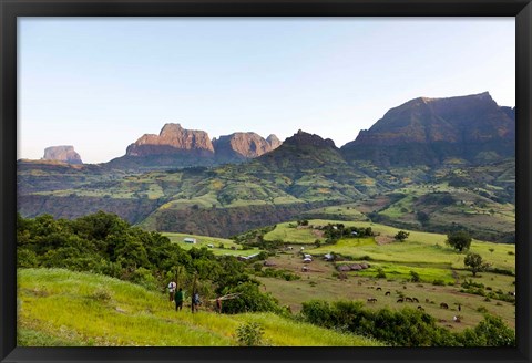 Framed Escarpment of the Semien Mountains, Ethiopia Print