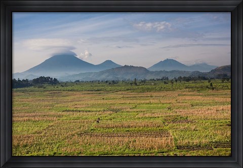 Framed Farmland around Kisoro, Kigezi, Africa Print