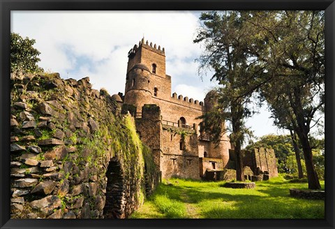 Framed Fasil Ghebbi, Castle, Gonder, East Africa Print