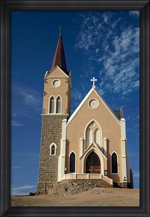 Framed Felsenkirche (Rock Church), Diamond Hill, Luderitz, Southern Namibia Print