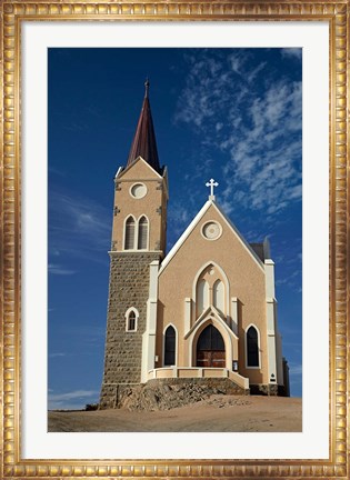 Framed Felsenkirche (Rock Church), Diamond Hill, Luderitz, Southern Namibia Print