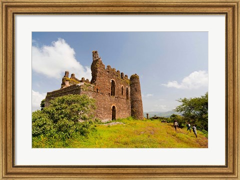 Framed Guzara Castle between Gonder and Lake Tana, Ethiopia Print