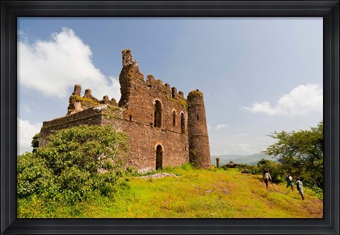 Framed Guzara Castle between Gonder and Lake Tana, Ethiopia Print