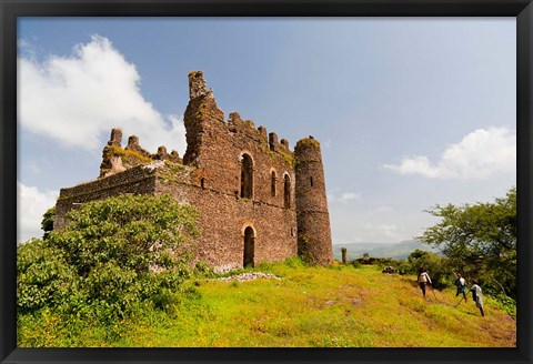 Framed Guzara Castle between Gonder and Lake Tana, Ethiopia Print