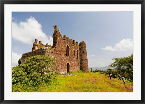 Framed Guzara Castle between Gonder and Lake Tana, Ethiopia Print