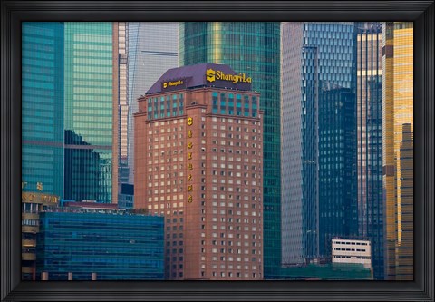 Framed High-rises in Pudong, Shanghai, China Print