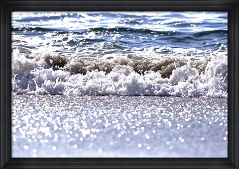 Framed Gently Lapping Surf Print