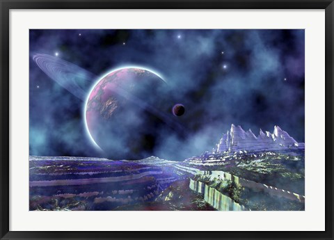 Framed Fantasy Alien World Print