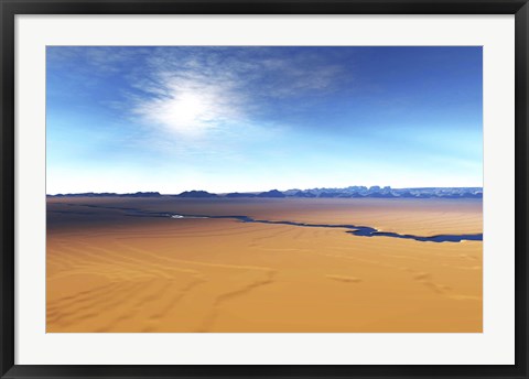 Framed river flows through this desert wilderness area Print