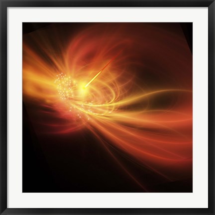 Framed supernova explosion causes a bright gamma ray burst Print