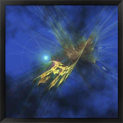 Framed Cosmic image of our vast universe Print