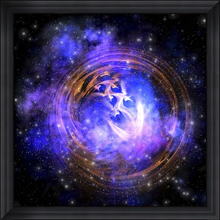 Framed Leftover remnants from a supernova explosion Print