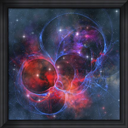 Framed dark nebula is a type of interstellar cloud Print