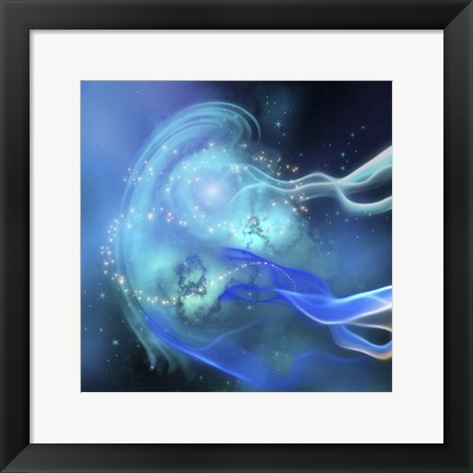 Framed Blue Nebula Print