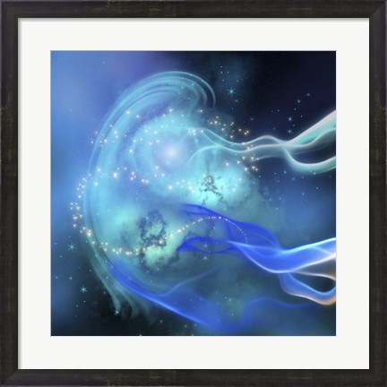 Framed Blue Nebula Print