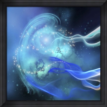 Framed Blue Nebula Print