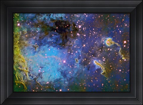 Framed IC 410, The Tadpole Nebula Print