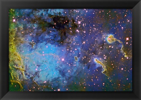 Framed IC 410, The Tadpole Nebula Print