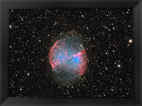 Framed M27 the Dumbbell nebula Print