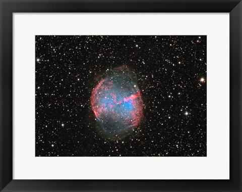Framed M27 the Dumbbell nebula Print