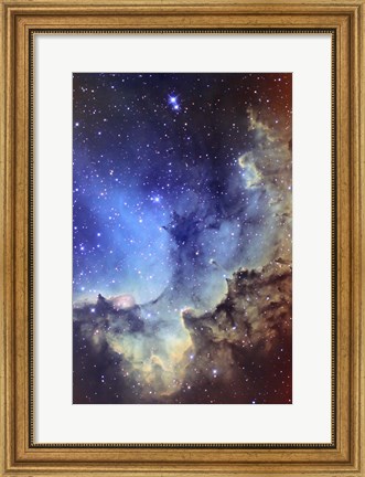 Framed NGC 7380 Emission Nebula in Cepheus Print